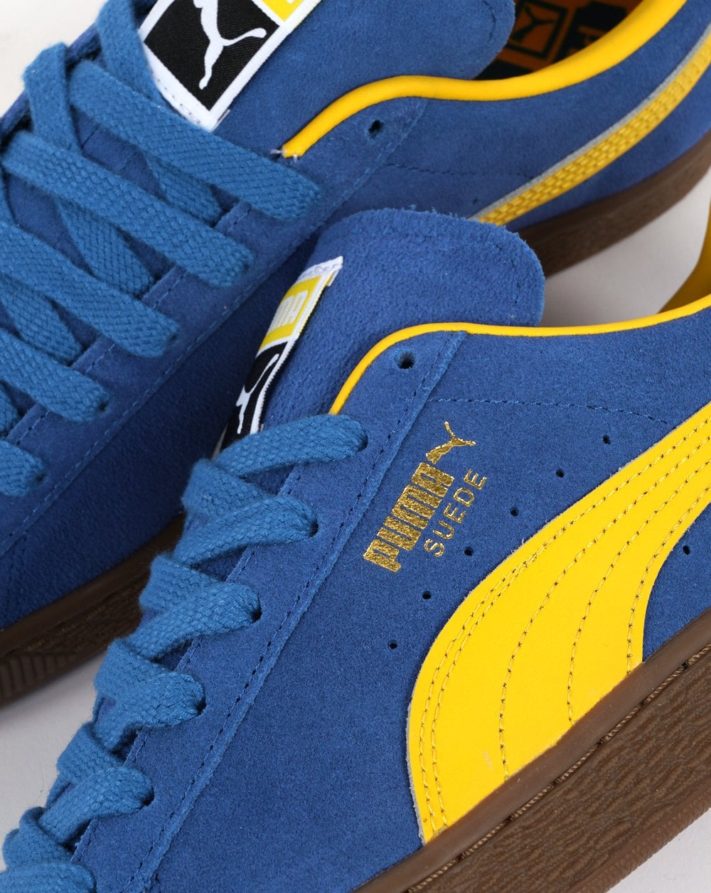 Puma Suede Trainer Bluebird Yellow