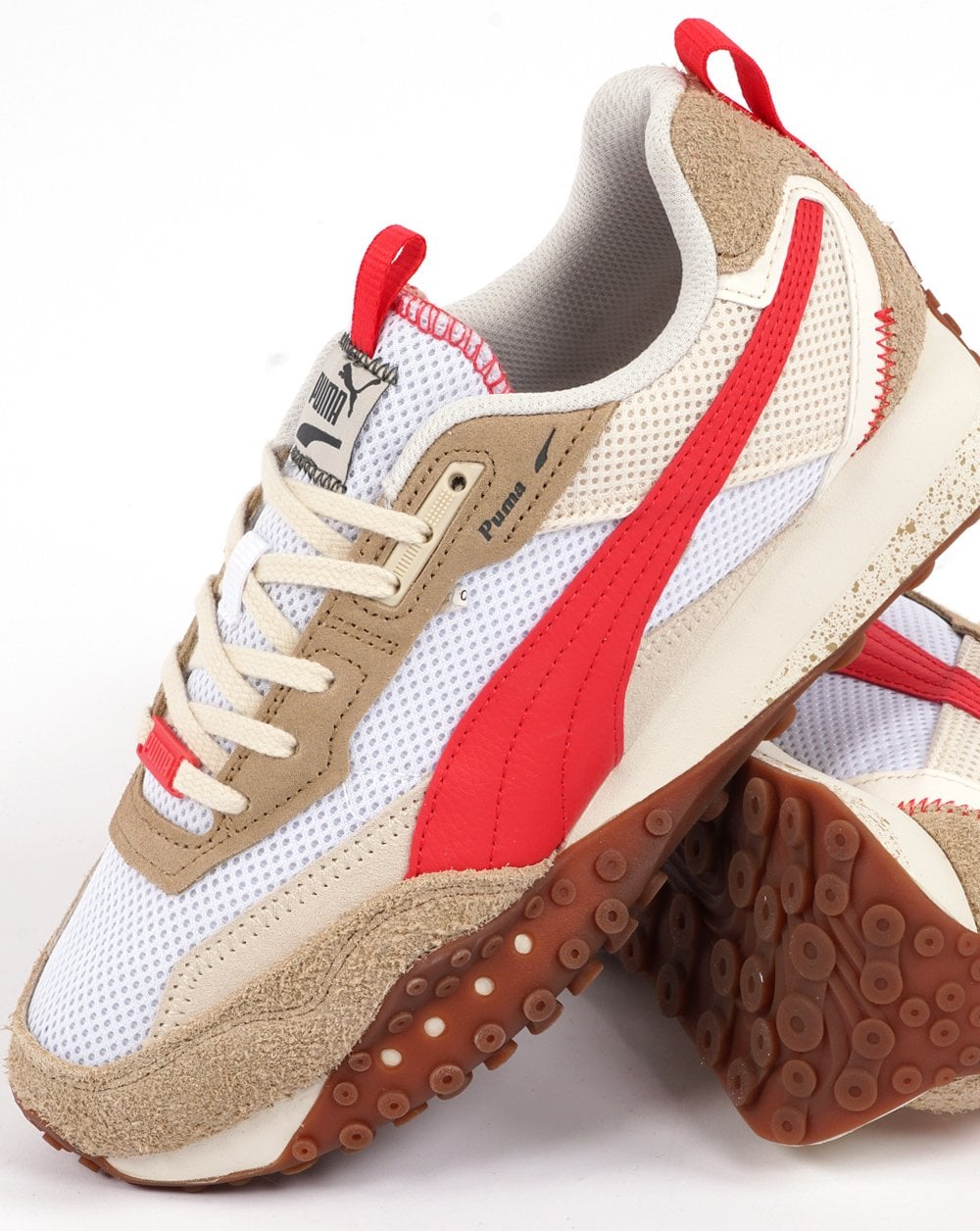 Puma Blktop Rider Preppy Trainer White/Active Red