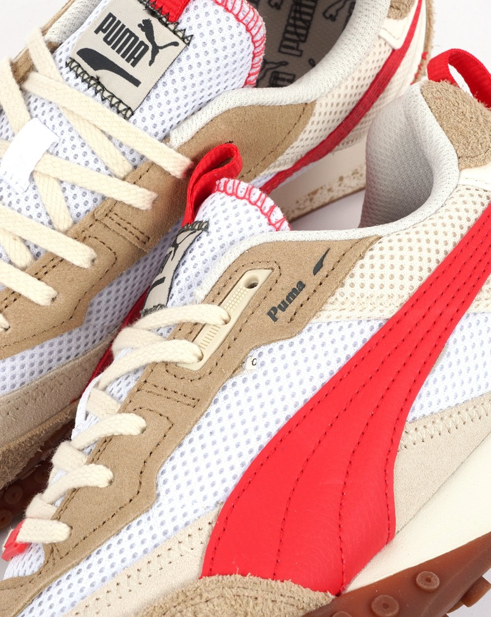 Puma Blktop Rider Preppy Trainer White/Active Red