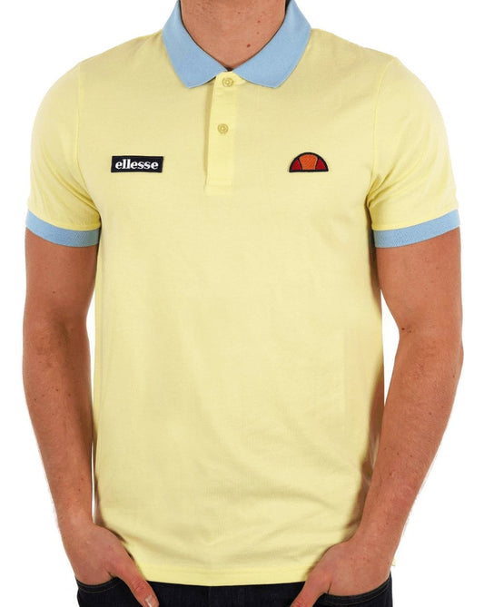 Ellesse Lessepsia Polo Shirt Light Yellow/Sky