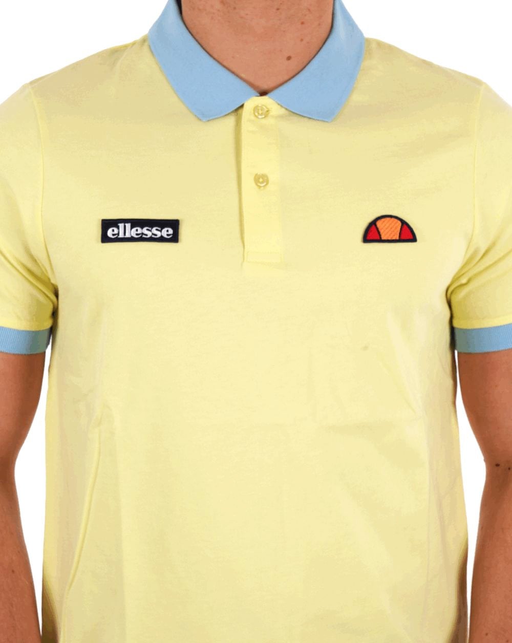 Ellesse Lessepsia Polo Shirt Light Yellow/Sky