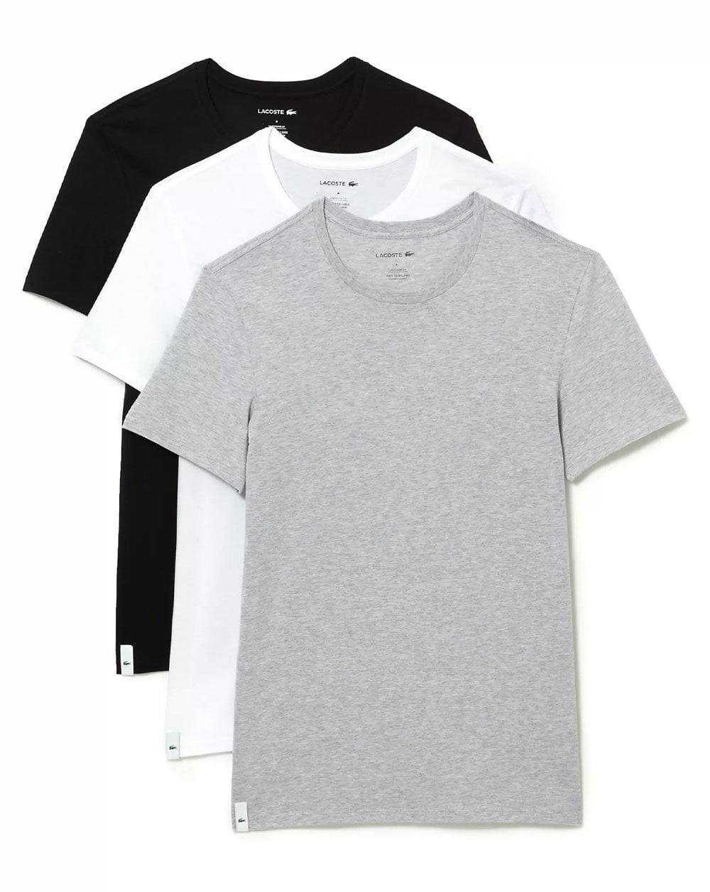 Lacoste Triple Pack T-shirt White/Silver/Black