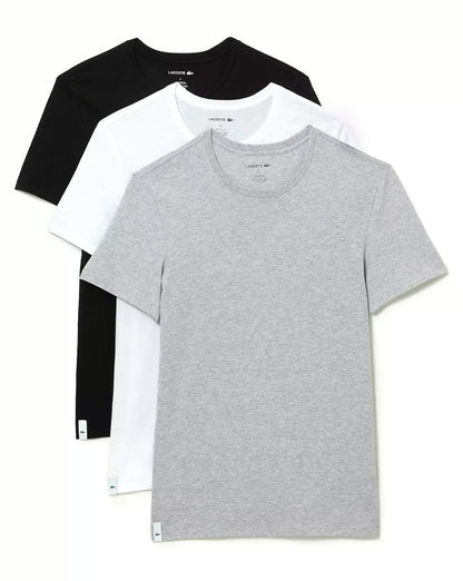 Lacoste Triple Pack T-shirt White/Silver/Black