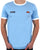Ellesse Ringer T Shirt Sky Blue/White