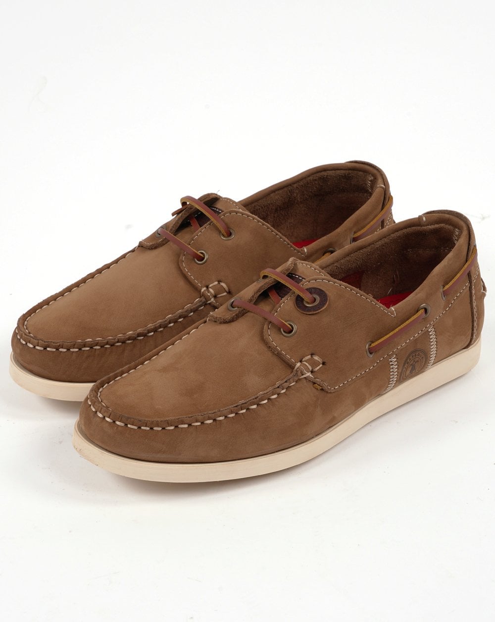 Barbour Wake Boat Shoes Taupe