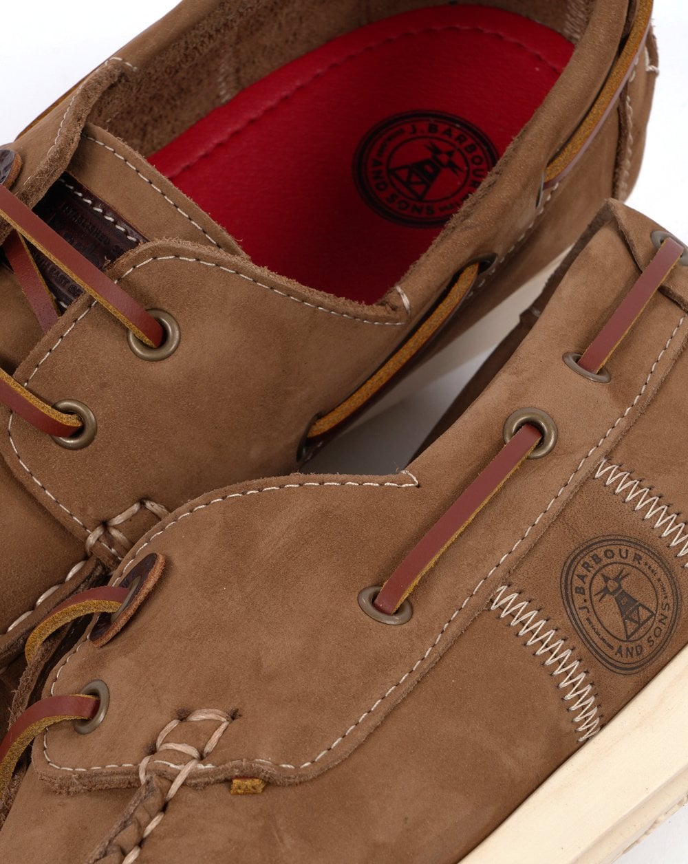 Barbour Wake Boat Shoes Taupe