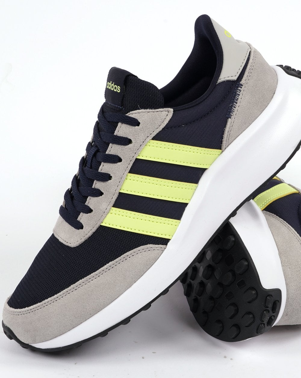 Adidas Run 70s Trainers Navy Blue/Lemon
