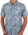 Pretty Green Marble Short Sleeve Shirt Blue
