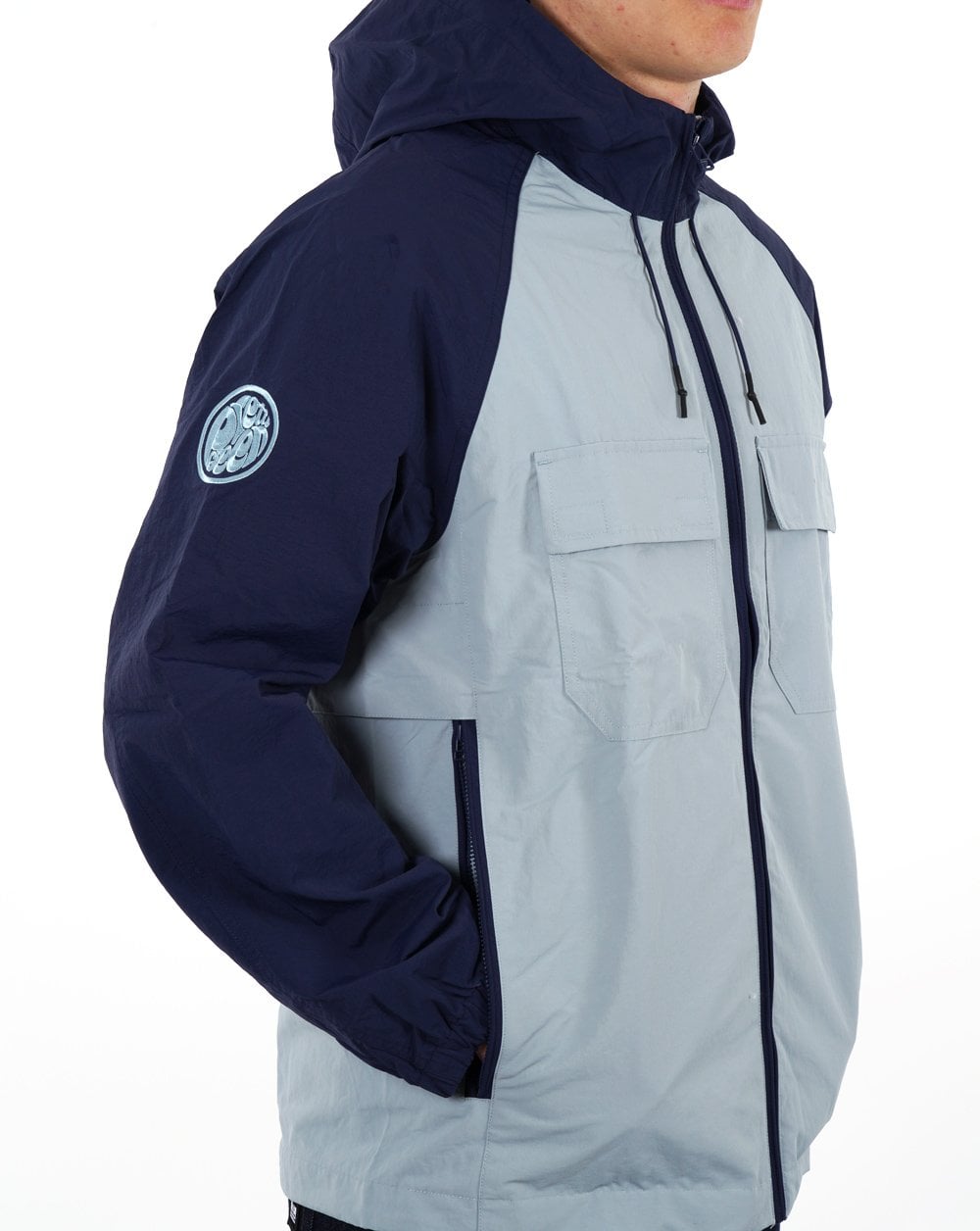 Pretty Green Prestleigh Colourblock Jacket Blue