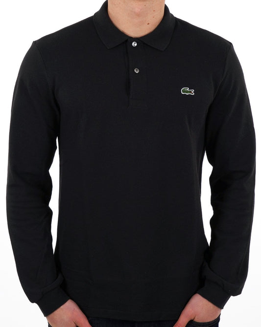 Lacoste Long Sleeve Polo Shirt Black