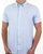 Barbour Striped Oxtown Short Shirt Sky Blue