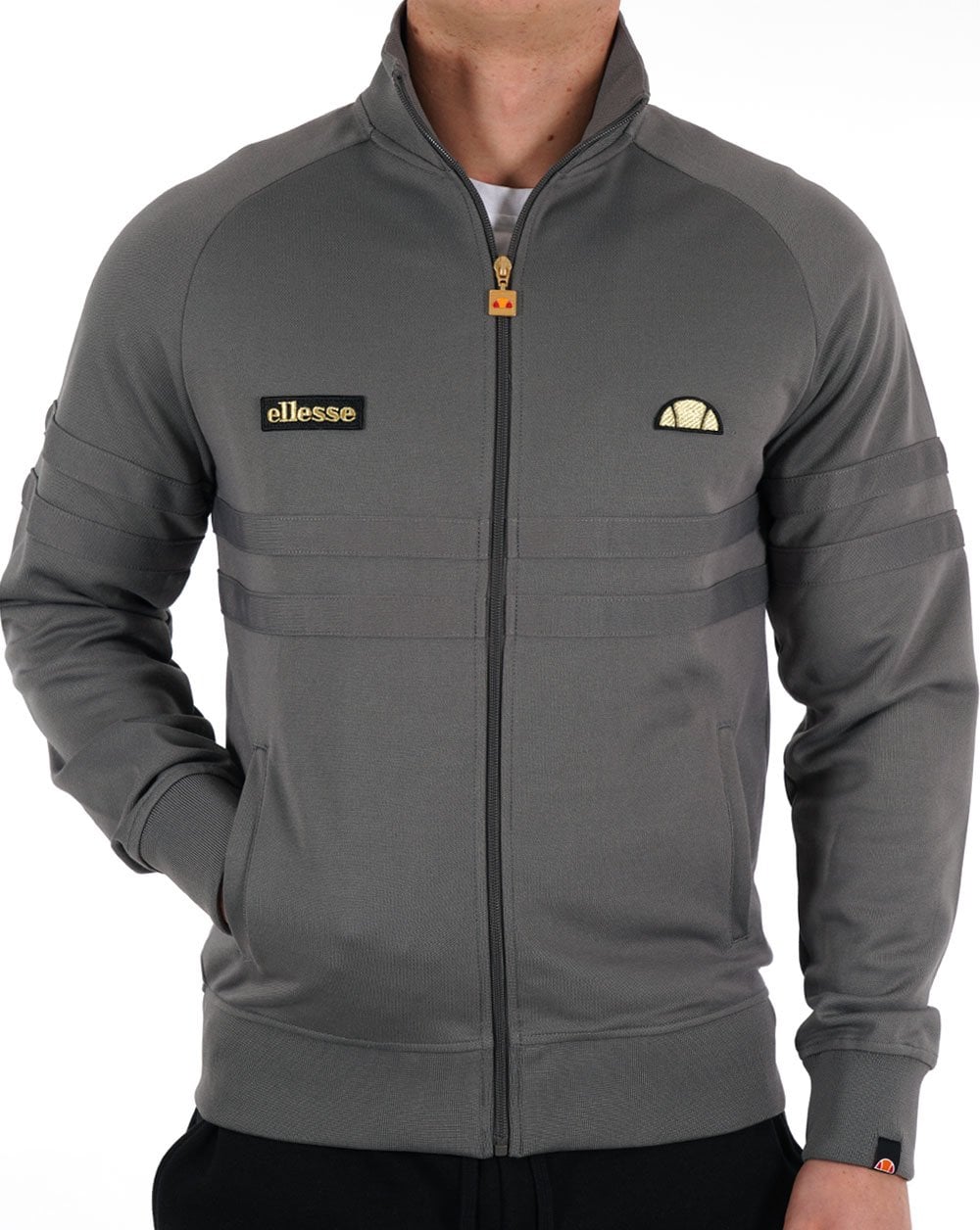 Ellesse Rimini Track Top Dk Grey/Gold