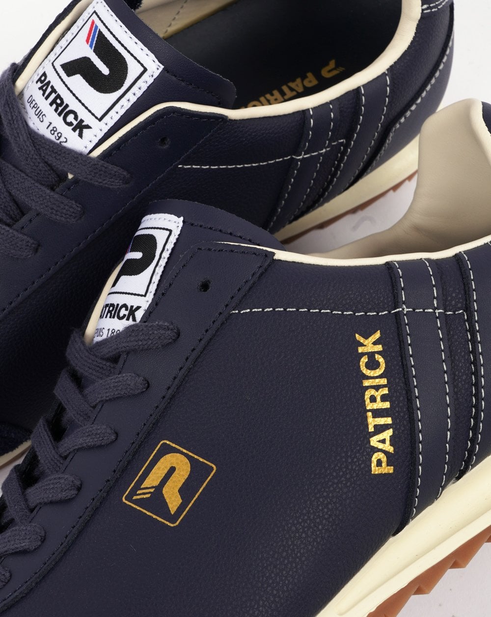 Patrick Trainers Vintage Navy - Off White