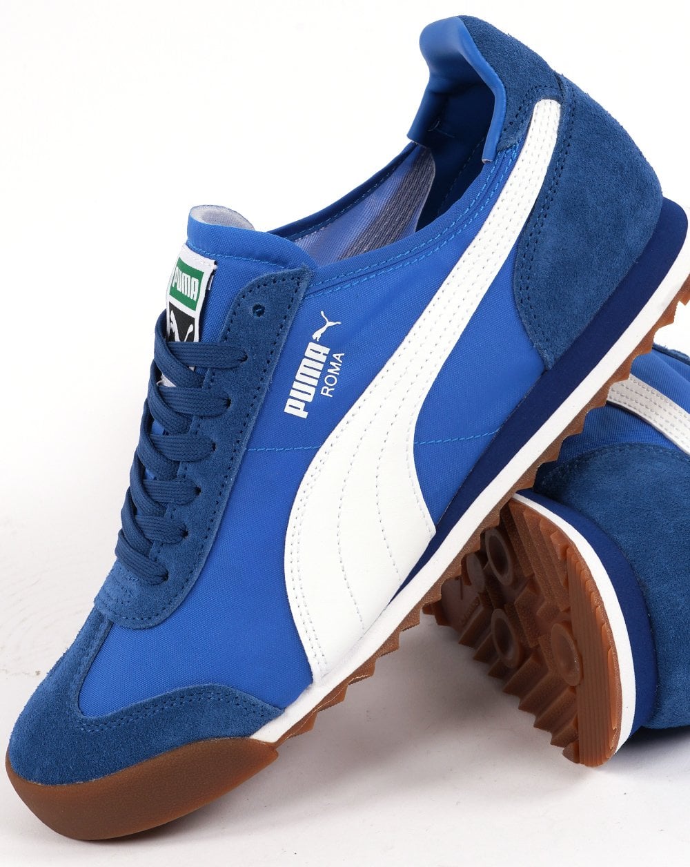 Puma Roma OG Nylon Trainer Royal Blue/White