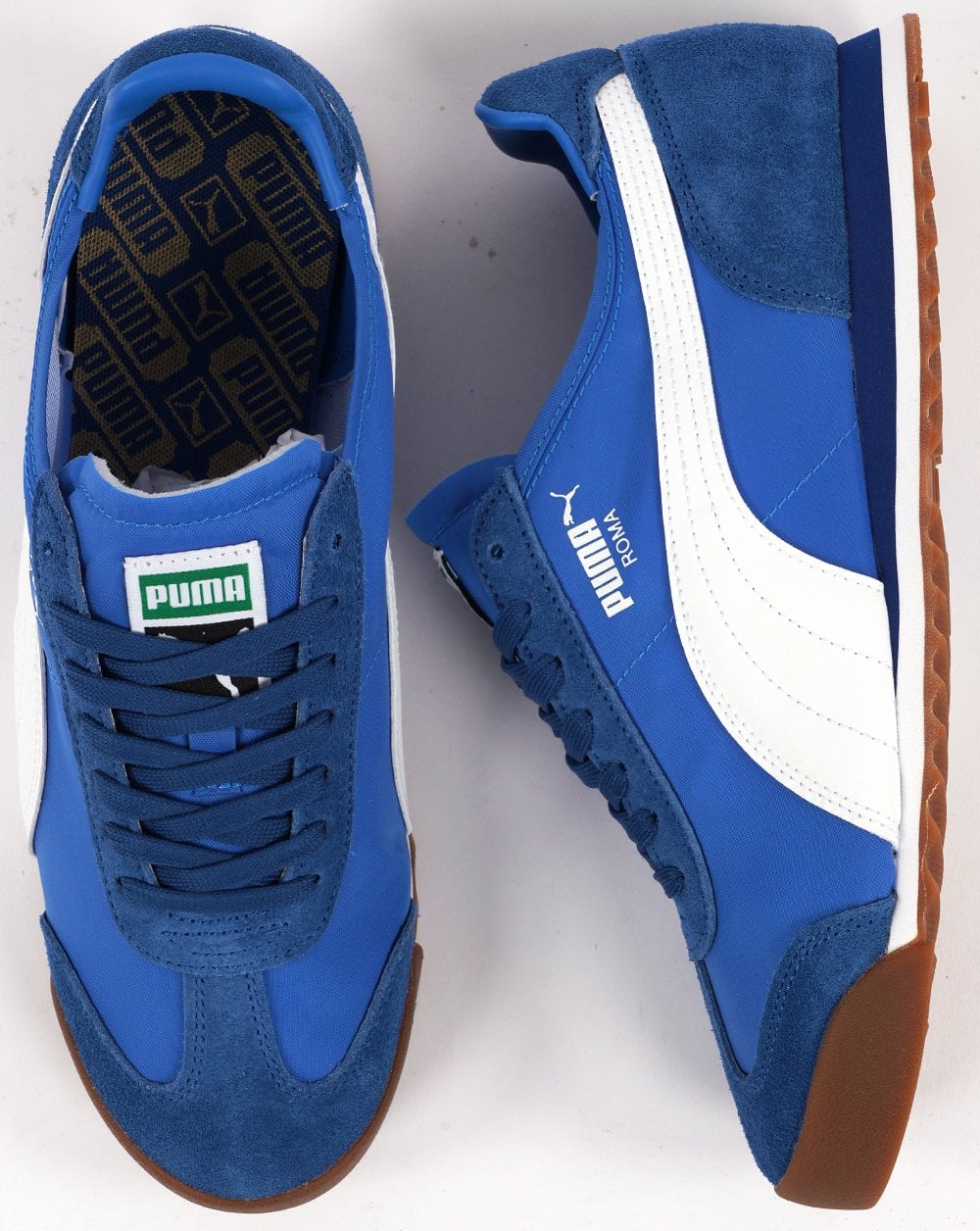 Puma Roma OG Nylon Trainer Royal Blue/White