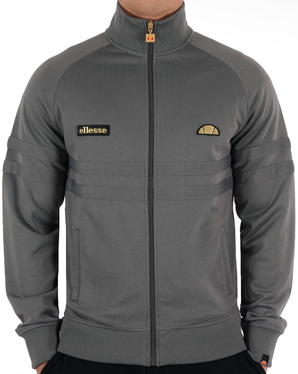 Ellesse Rimini Track Top Dk Grey/Gold