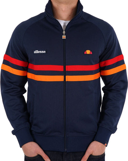 Ellesse Rimini Track Top Navy Red Orange