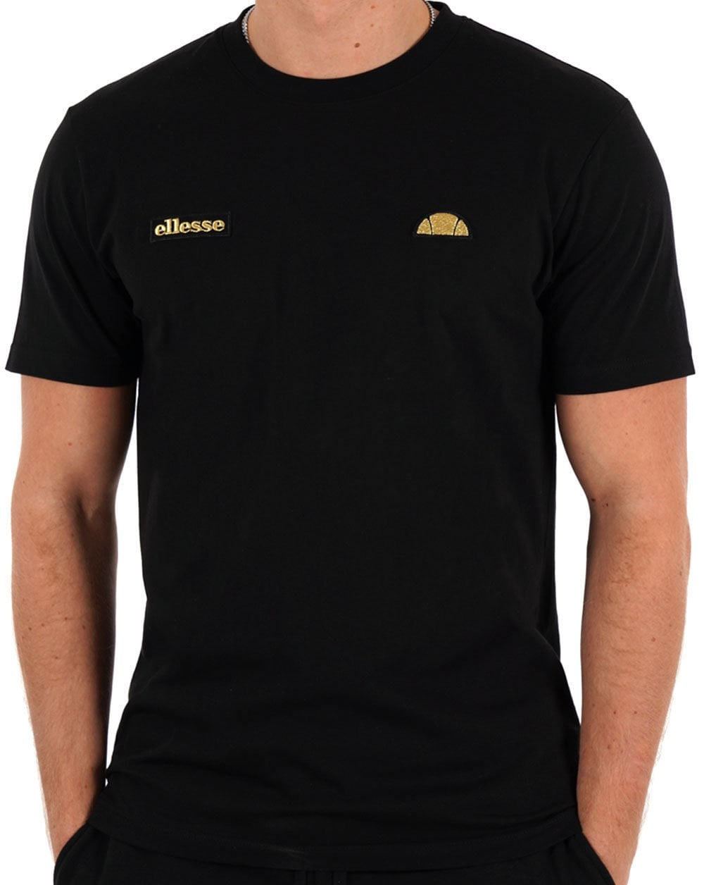 Ellesse Floran T Shirt Black Gold