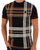 Trojan Check Panel T-shirt Black