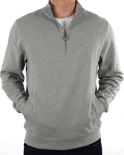 Barbour Rothley Half Zip Sweater Grey