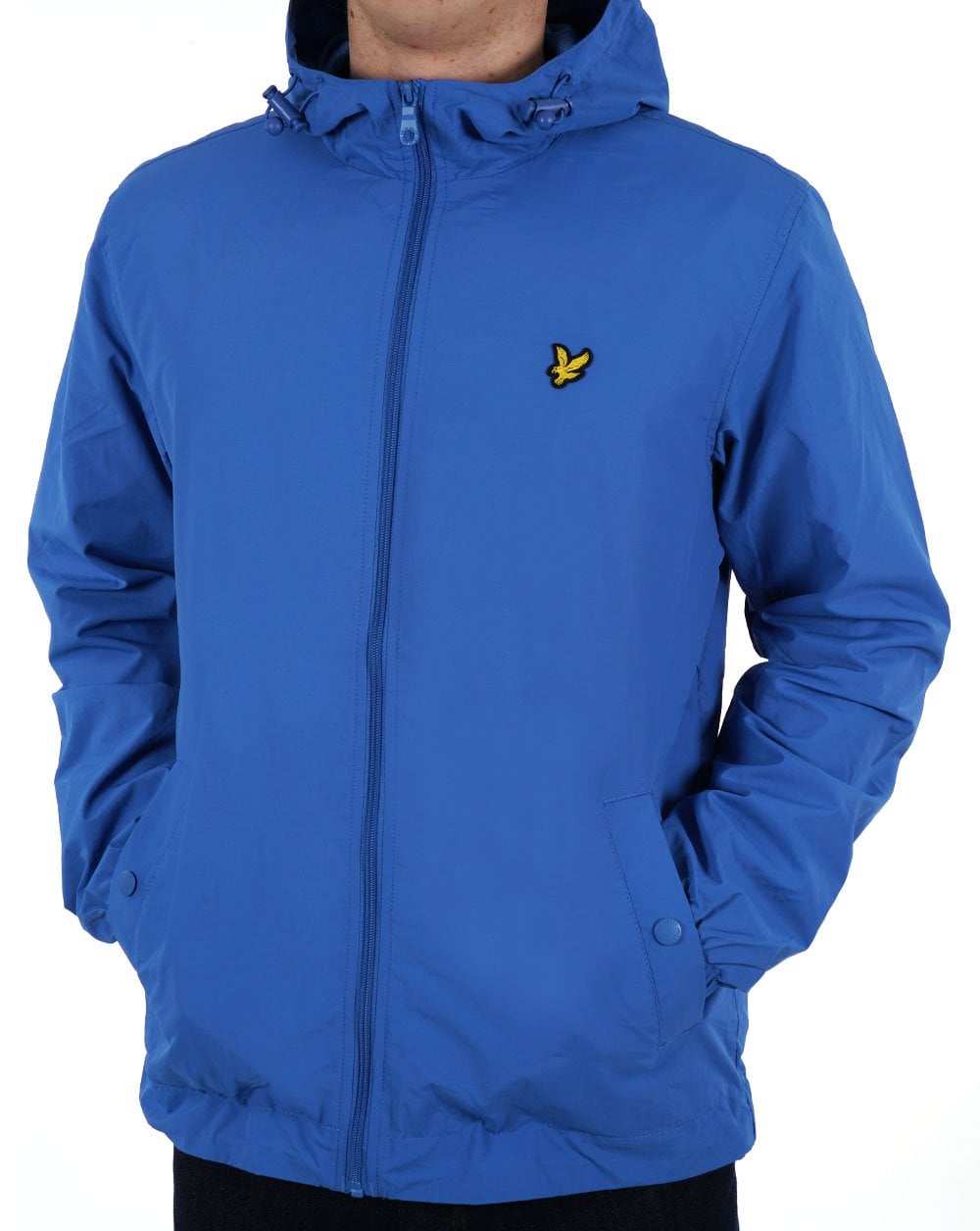 Lyle & Scott Zip Through Hooded Jacket Spring Blue