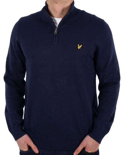 Lyle & Scott Quarter Zip Jumper Dark Navy