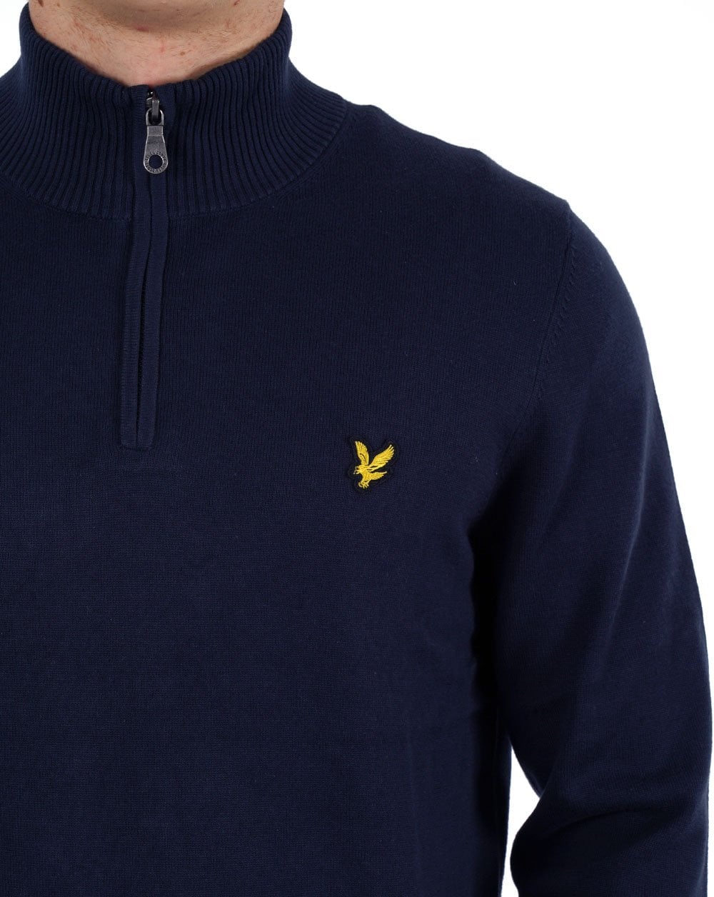 Lyle & Scott Quarter Zip Jumper Dark Navy