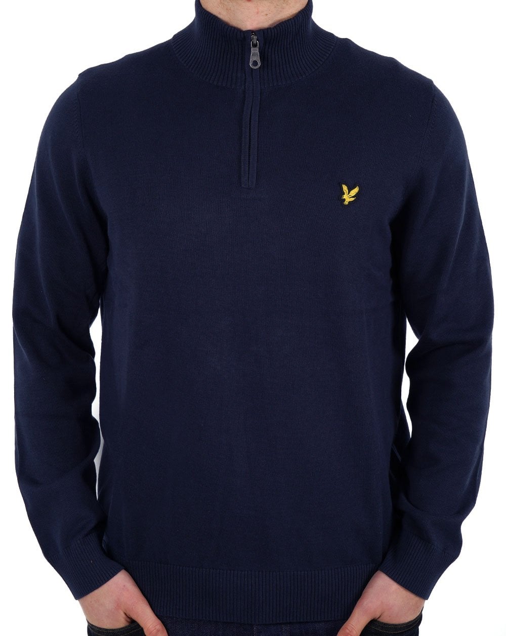 Lyle & Scott Quarter Zip Jumper Dark Navy