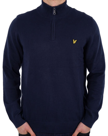 Lyle & Scott Quarter Zip Jumper Dark Navy