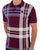 Trojan Check Panel Polo Shirt Port