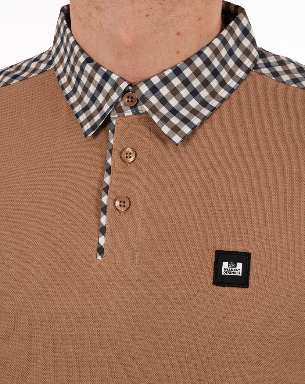 Weekend Offender Costa Polo Shirt Cognac