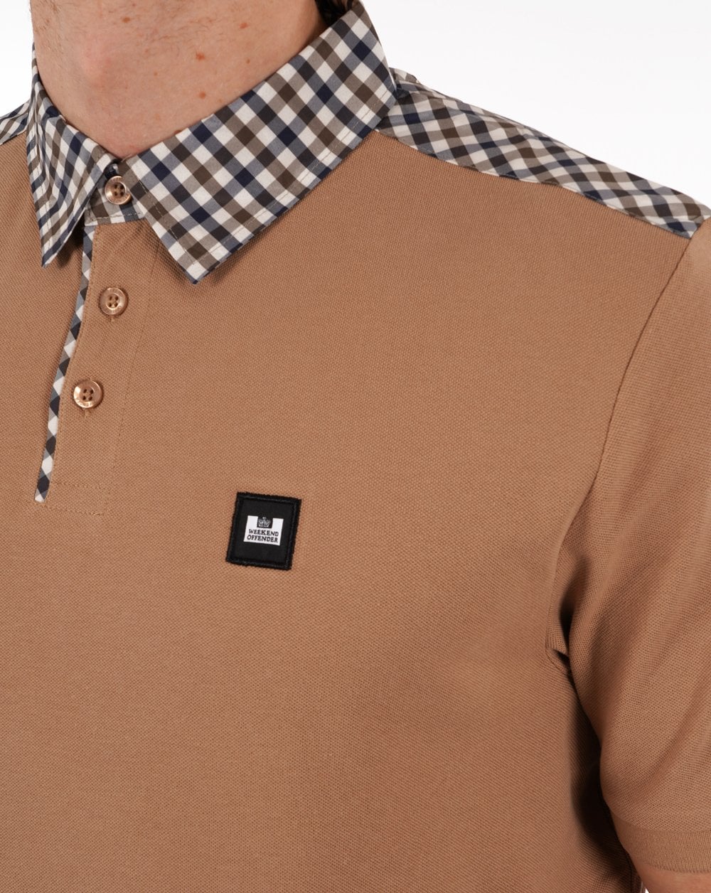 Weekend Offender Costa Polo Shirt Cognac
