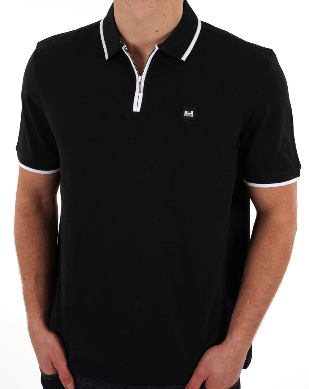 Weekend Offender Shore Polo Black/White