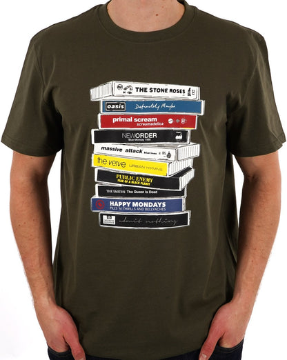 Weekend Offender Cassettes T-shirt Khaki Green