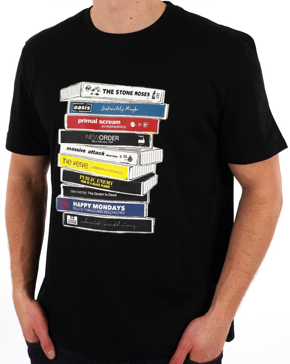 Weekend Offender Cassettes T-shirt Black
