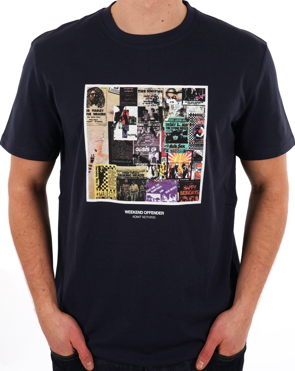 Weekend Offender Posters T-shirt Navy