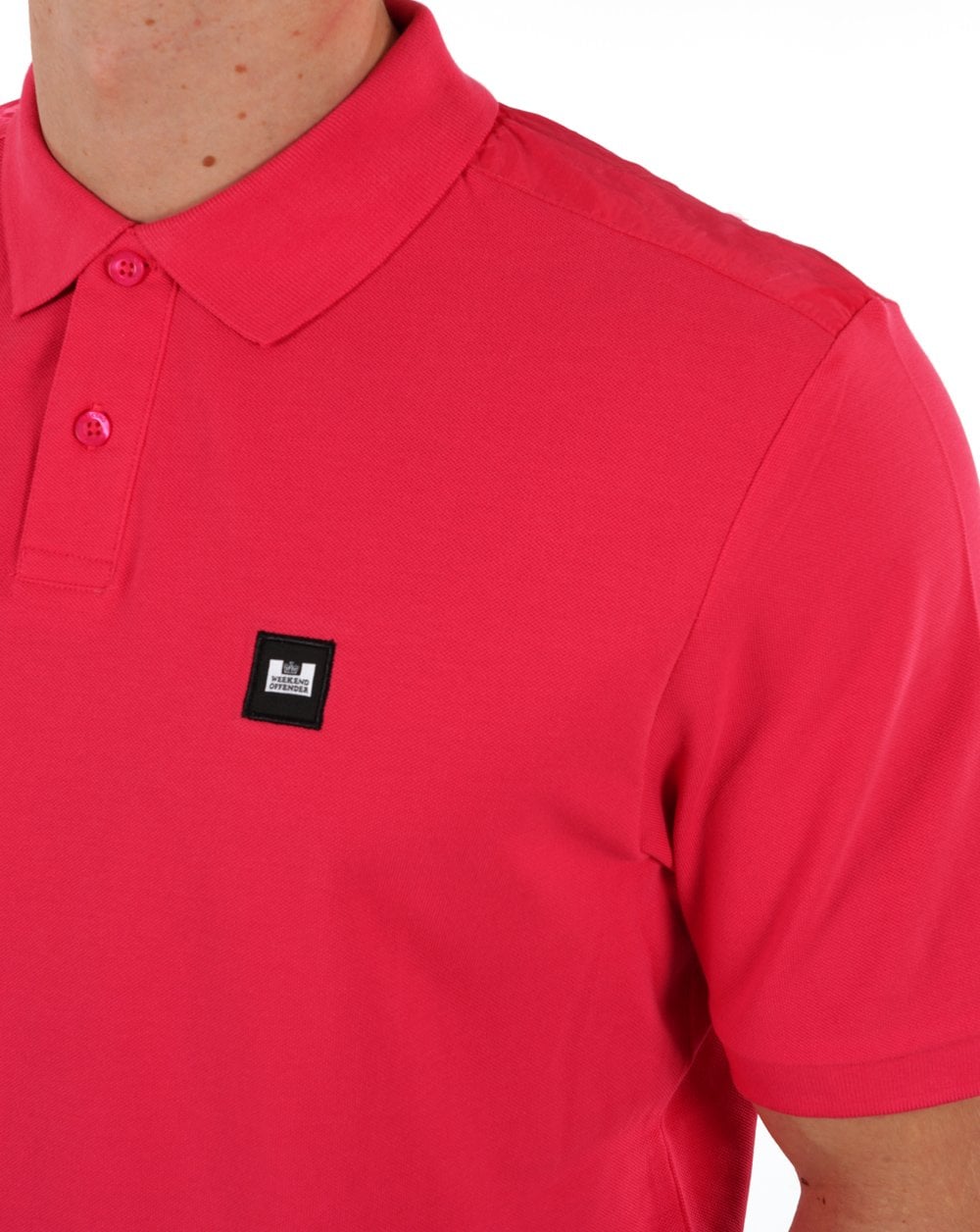 Weekend Offender Brant Polo Shirt Hot Pink