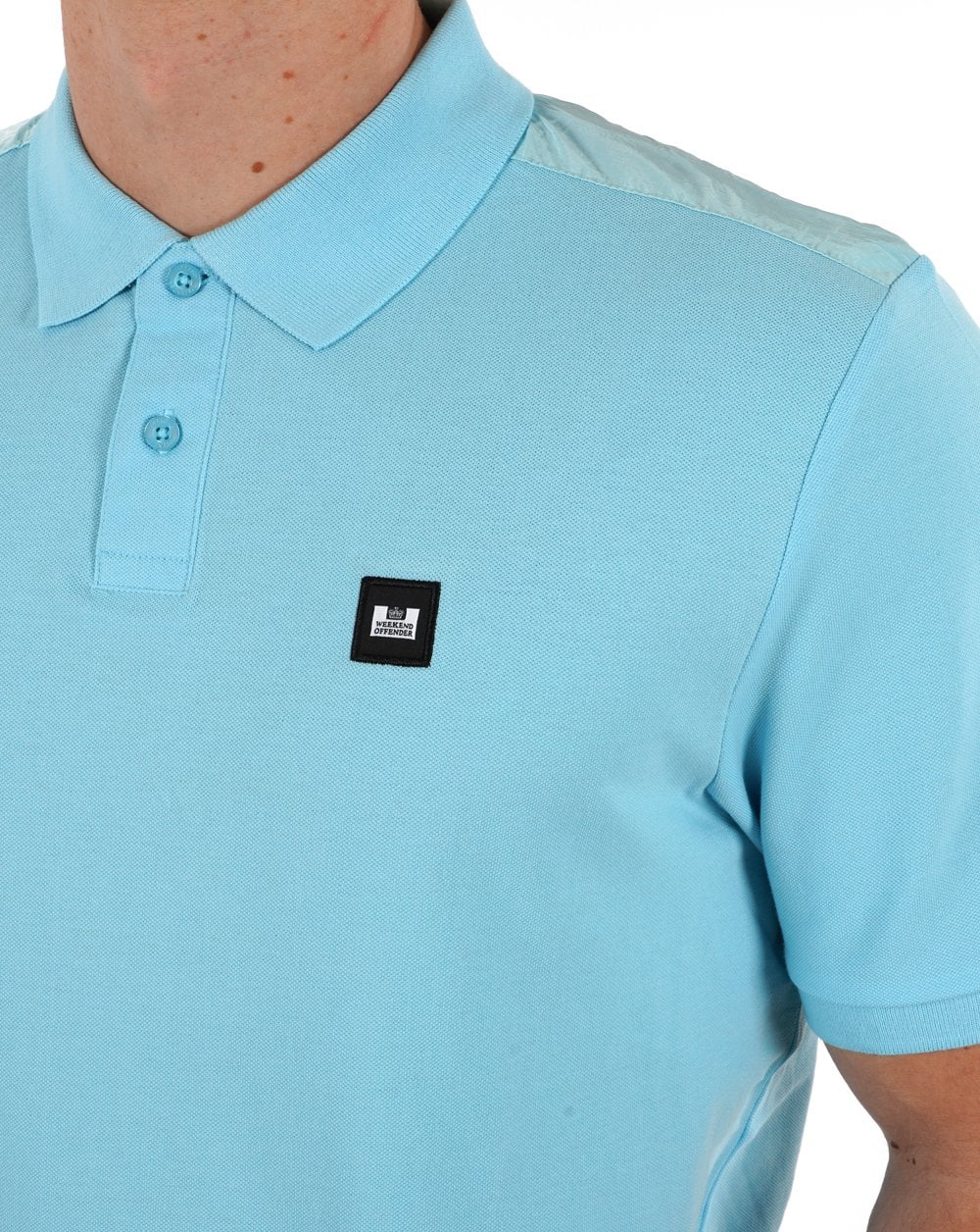 Weekend Offender Brant Polo Shirt Sky Blue