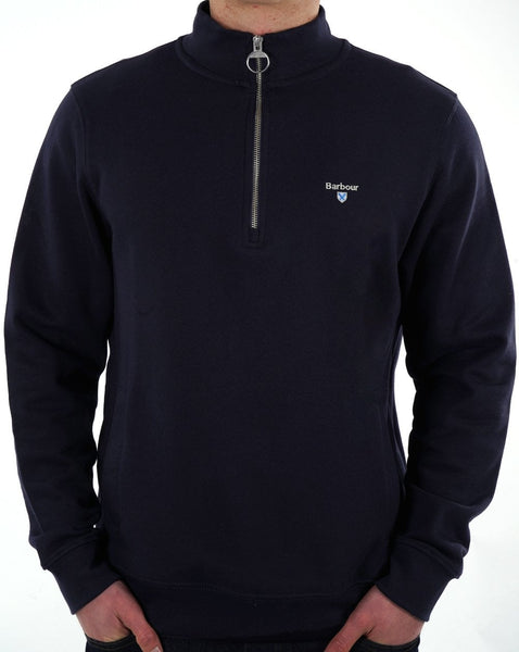 Barbour Rothley Half Zip Sweater Navy