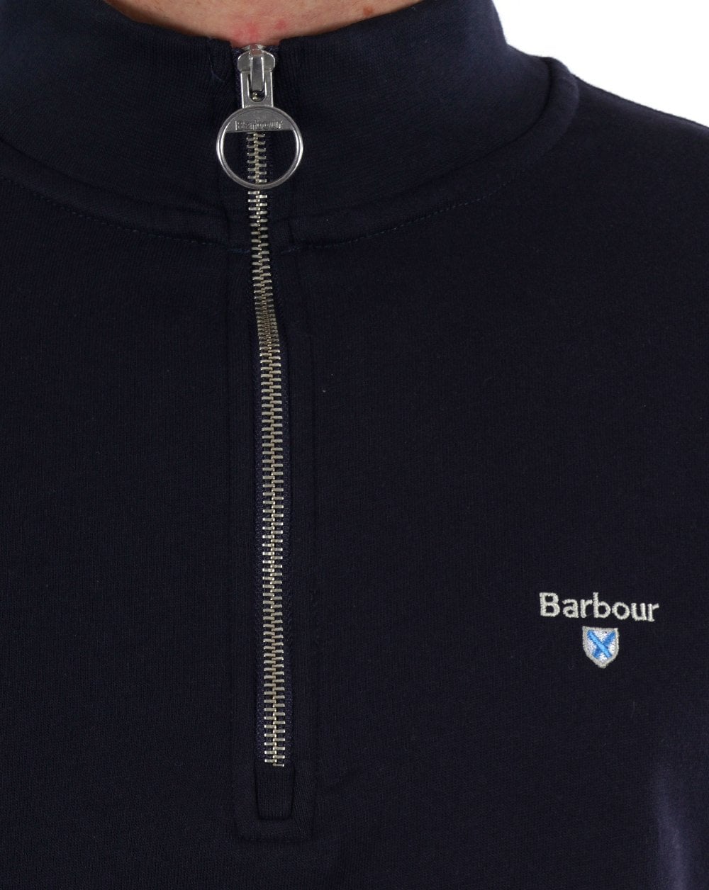 Barbour Rothley Half Zip Sweater Navy