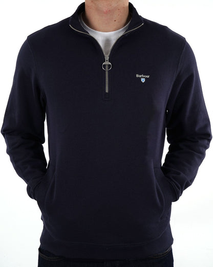 Barbour Rothley Half Zip Sweater Navy