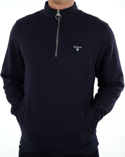 Barbour Rothley Half Zip Sweater Navy