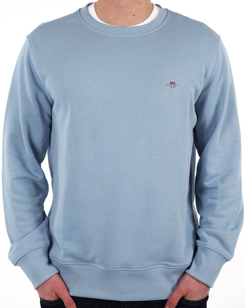 Gant Shield Crew Sweat Dove Blue