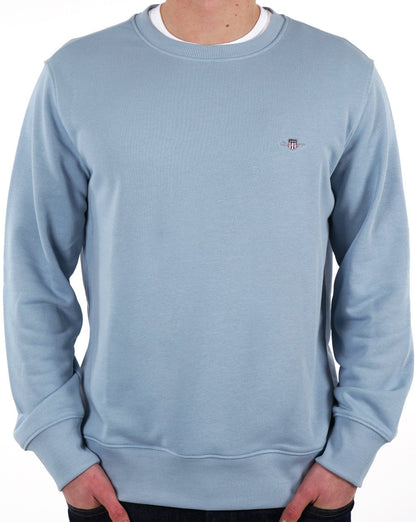 Gant Shield Crew Sweat Dove Blue