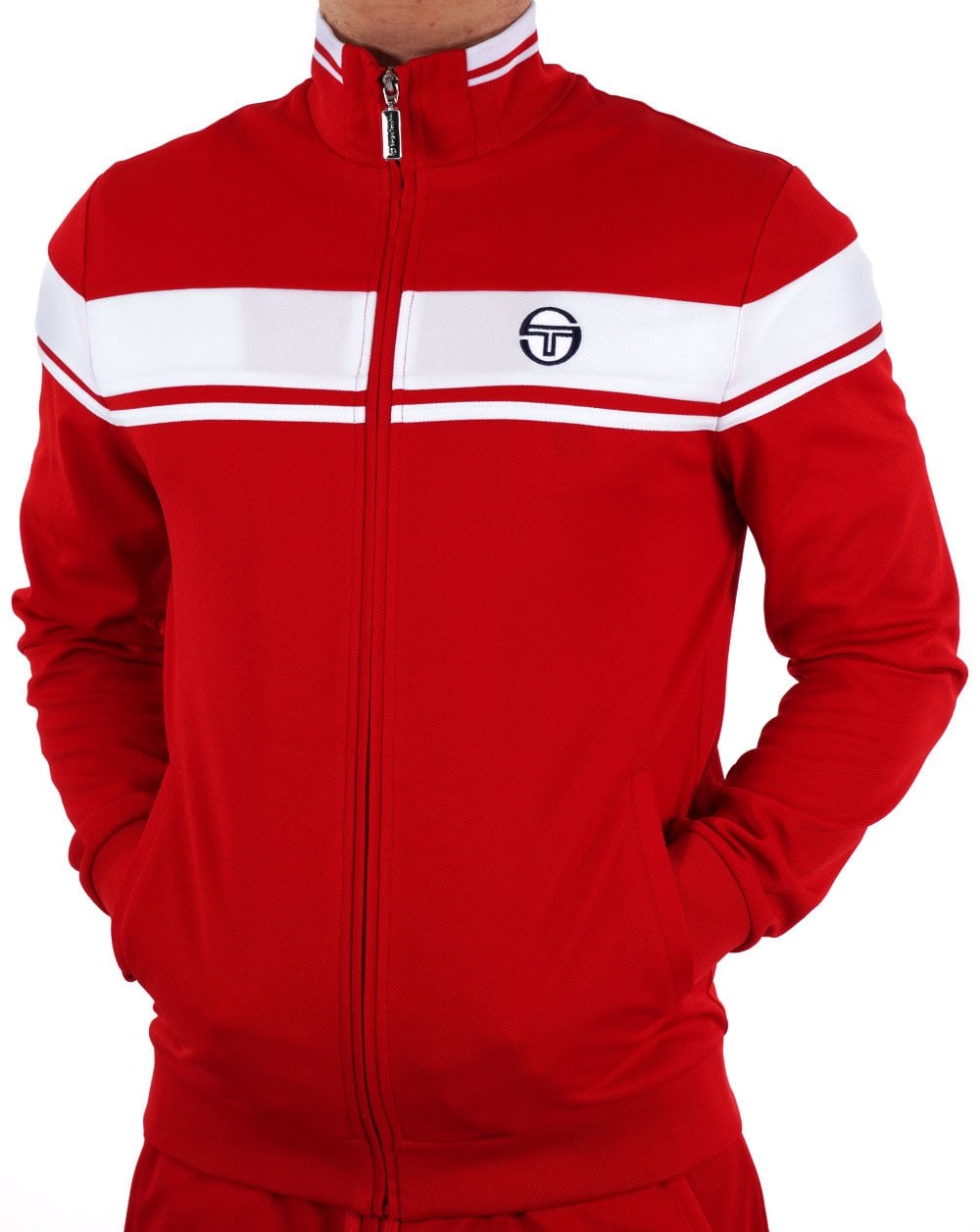 Sergio Tacchini Masters Track Top Red White