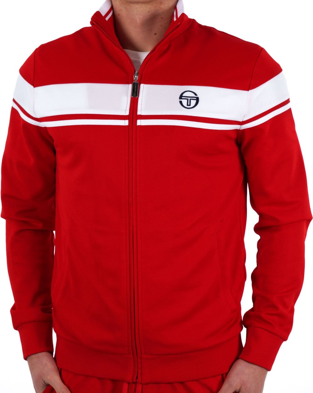 Sergio Tacchini Masters Track Top Red White
