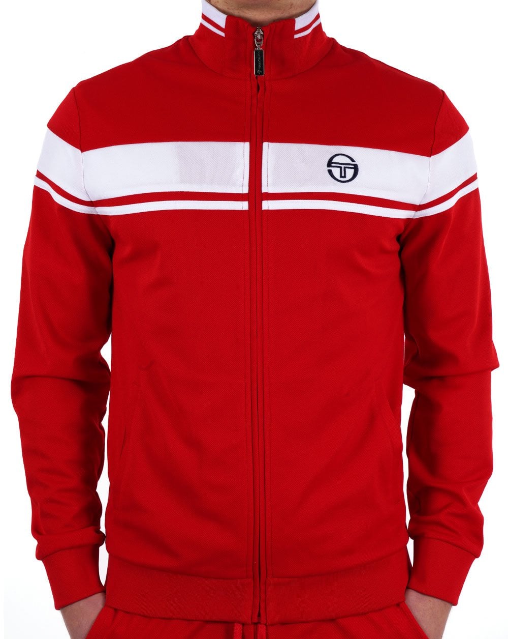 Sergio Tacchini Masters Track Top Red White