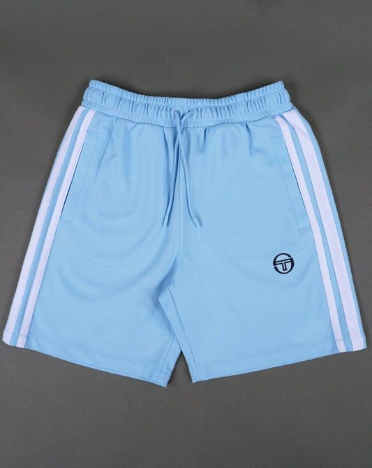 Sergio Tacchini Striped Casual Shorts Sky Blue/White