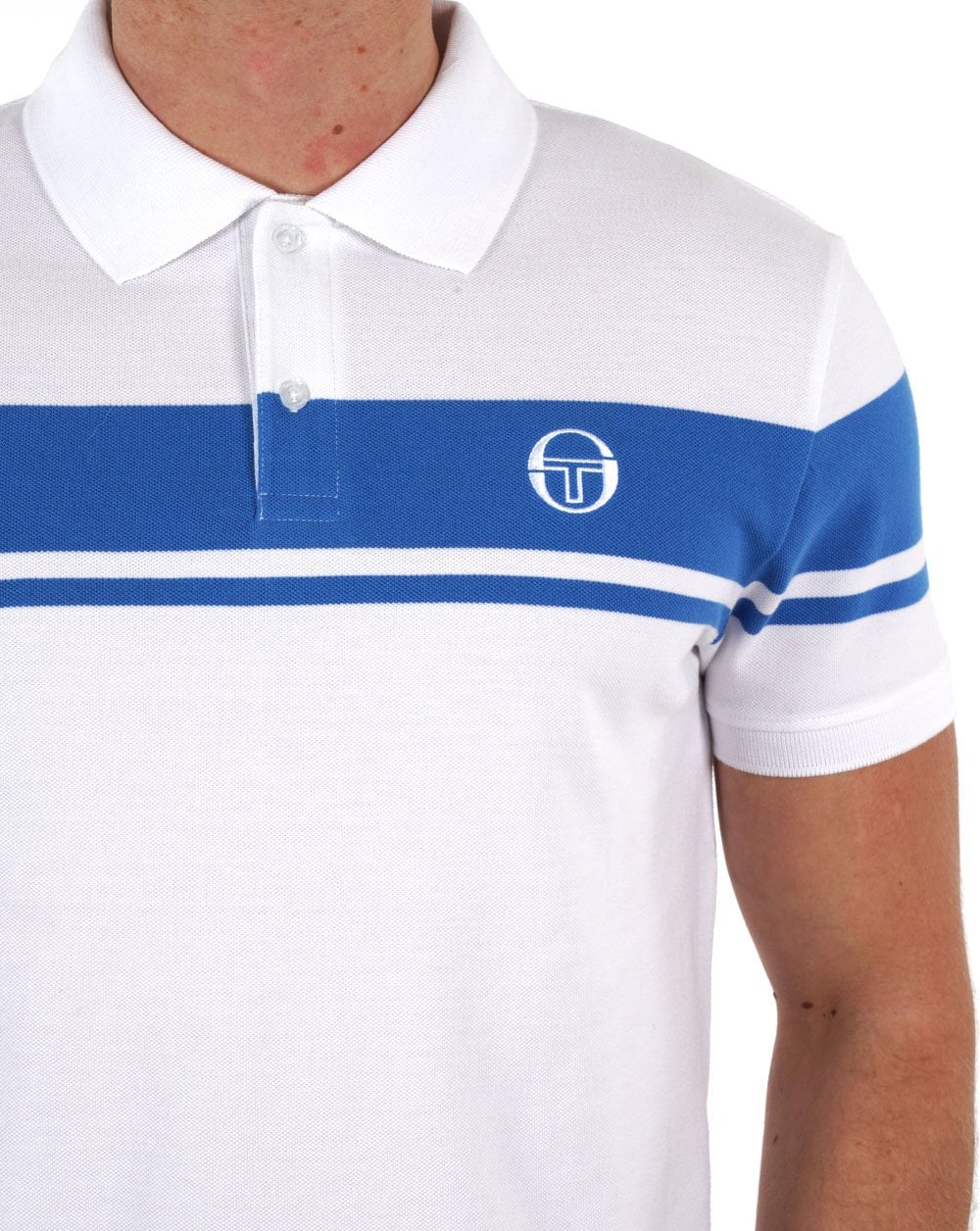 Sergio Tacchini Young Line Polo Shirt White/Blue