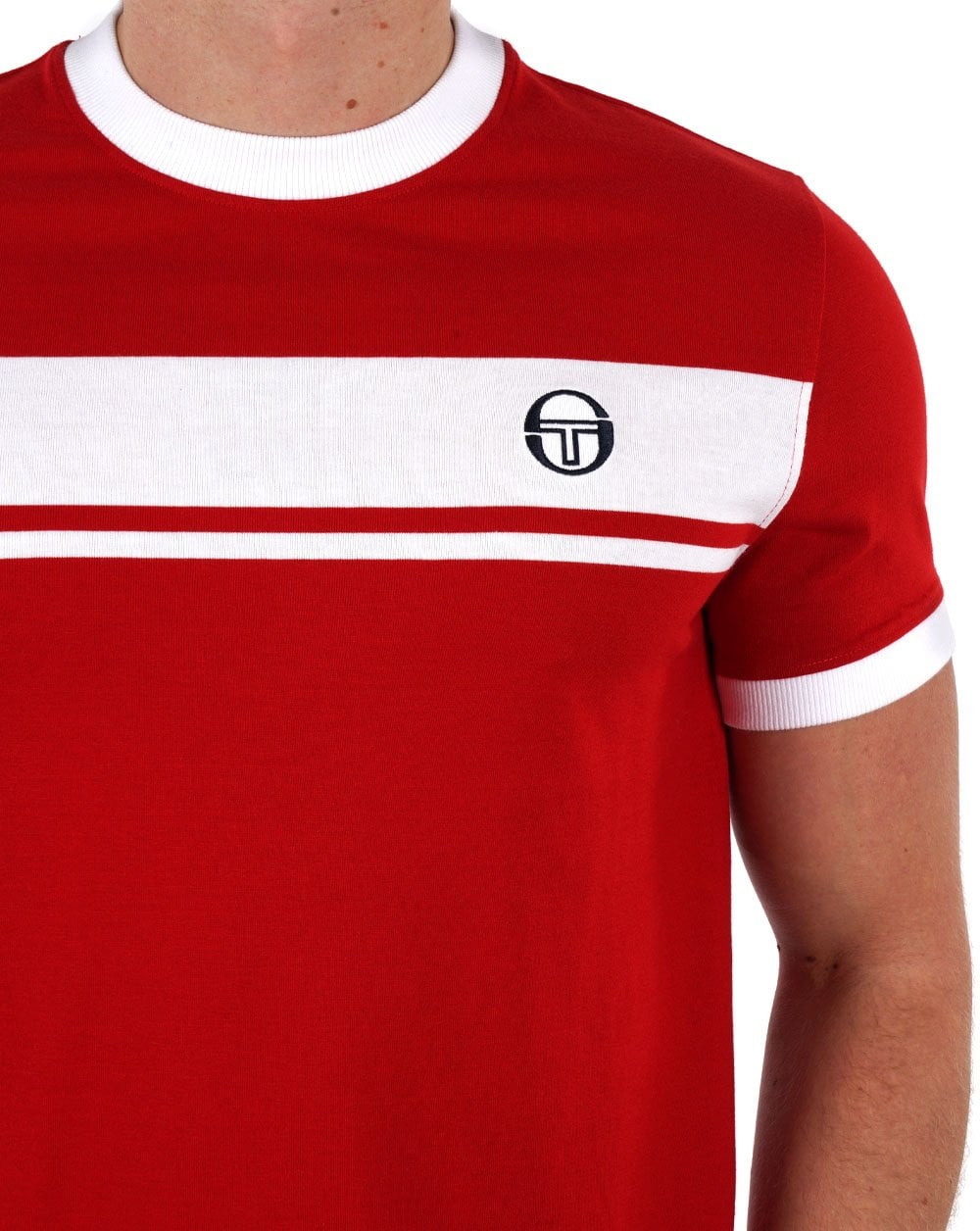 Sergio Tacchini Masters T Shirt Red / White
